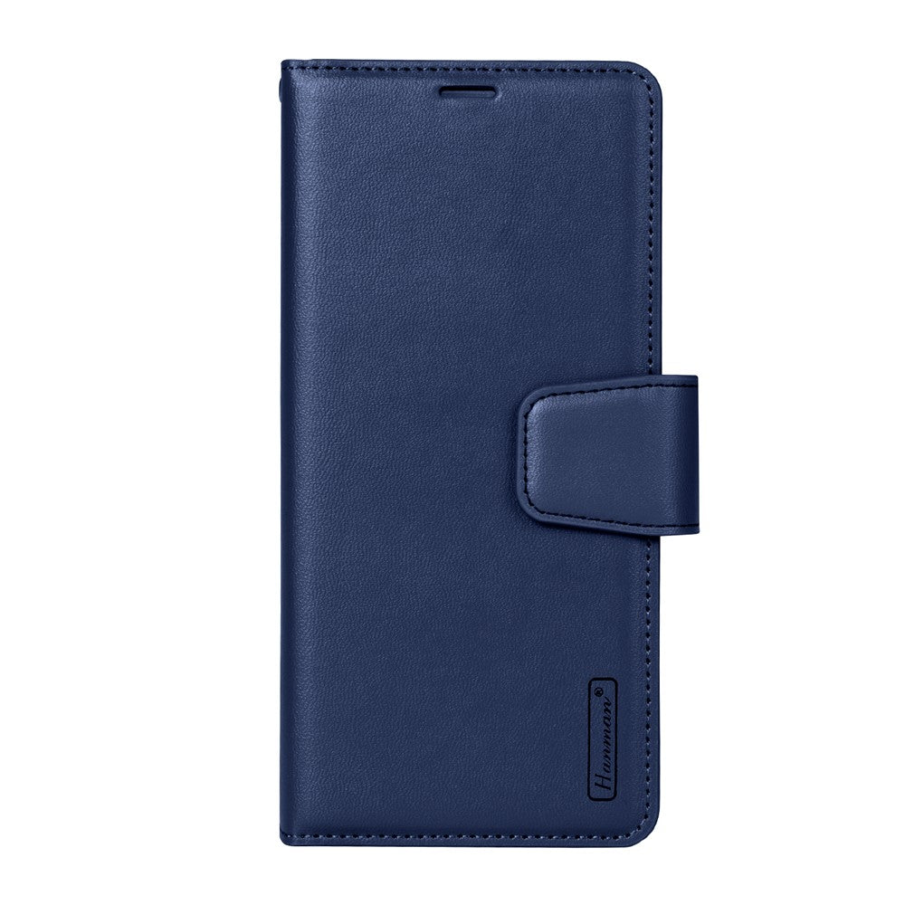 HANMAN Mill Series for Samsung	Galaxy Z Fold7 5G Case Wallet Stand PU Leather Phone Cover - Sapphire