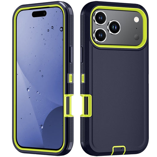 For iPhone 17 Pro Max Case Detachable PC + TPU Drop-Proof Back Cover - Dark Blue  /  Green