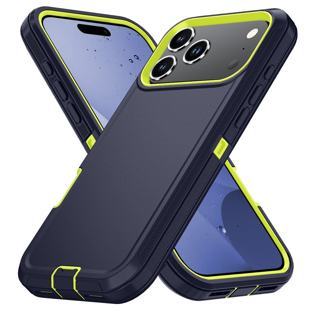 For iPhone 17 Pro Max Case Detachable PC + TPU Drop-Proof Back Cover - Dark Blue  /  Green