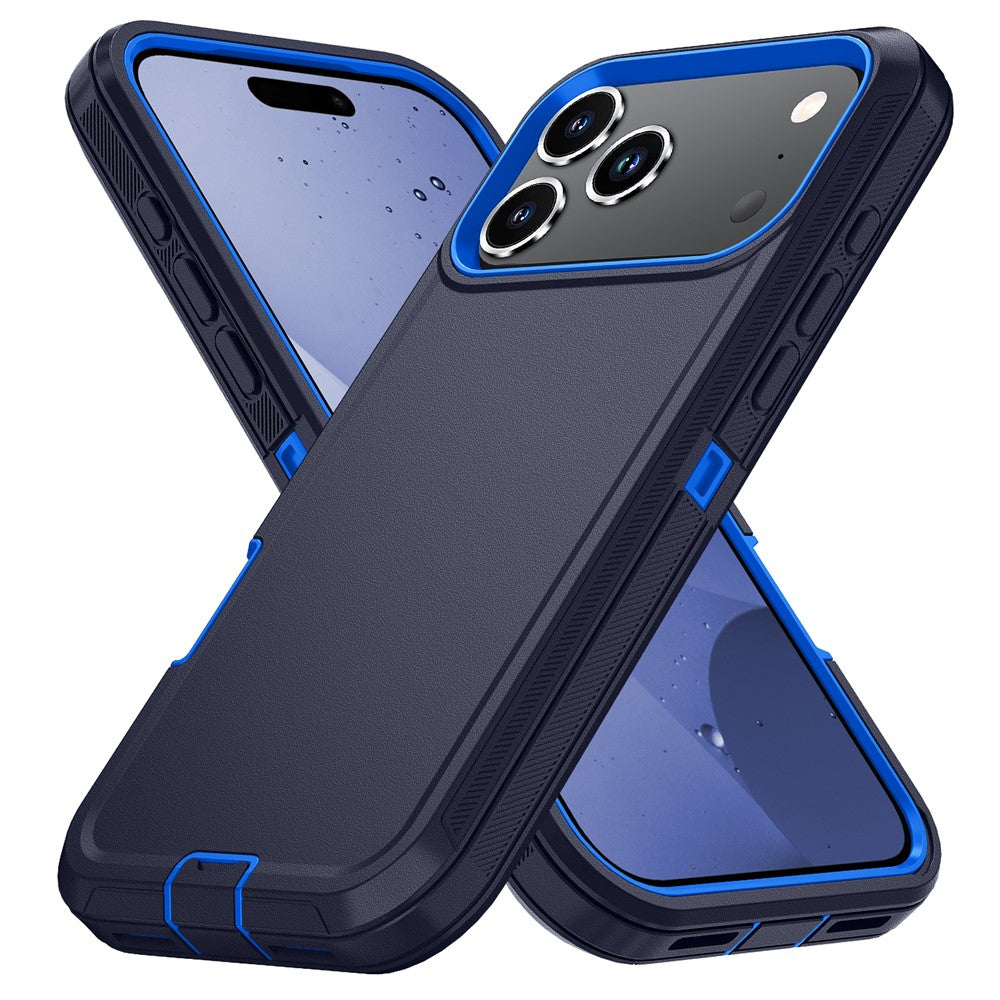 For iPhone 17 Pro Max Case Detachable PC + TPU Drop-Proof Back Cover - Dark Blue  /  Blue