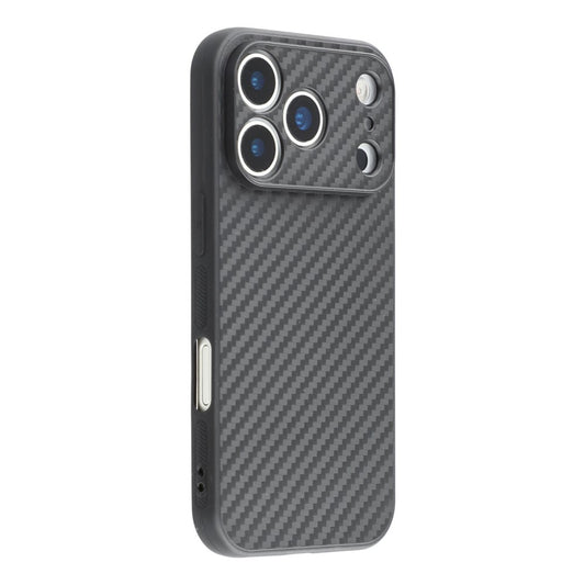 For iPhone 17 Pro Max Case Flexible TPU Carbon Fiber Texture Shockproof Phone Cover