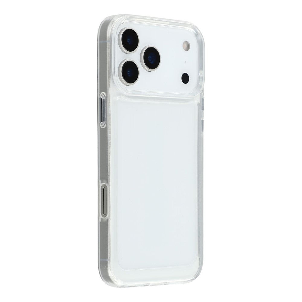 For iPhone 17 Pro Max Cell Phone Case TPU + PC 2.0mm Anti-Scratch Cover - Transparent White