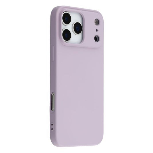 For iPhone 17 Pro Max TPU Case Soft Fiber Lining Anti-Scratch Phone Cover - Purple