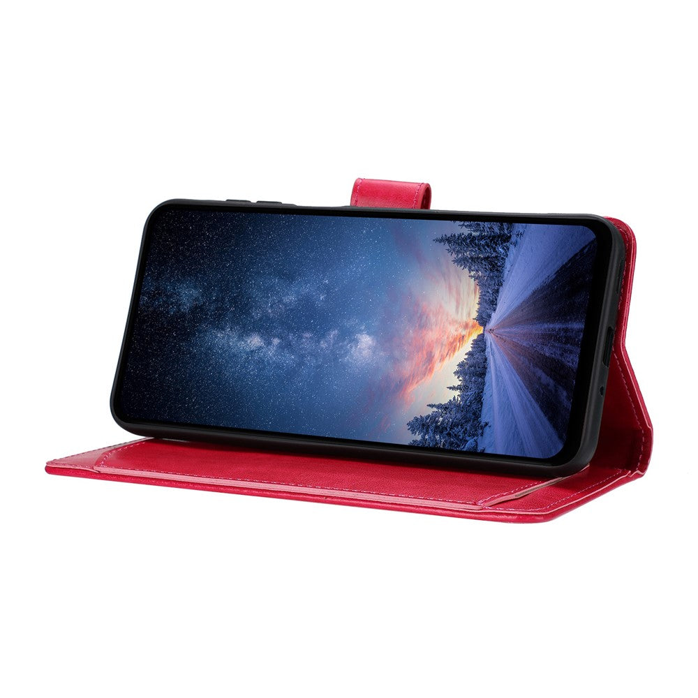 For iPhone 17 Pro Max Wallet Phone Case Stand PU Leather Folio Flip Cover with 8 Card Slot - Rose