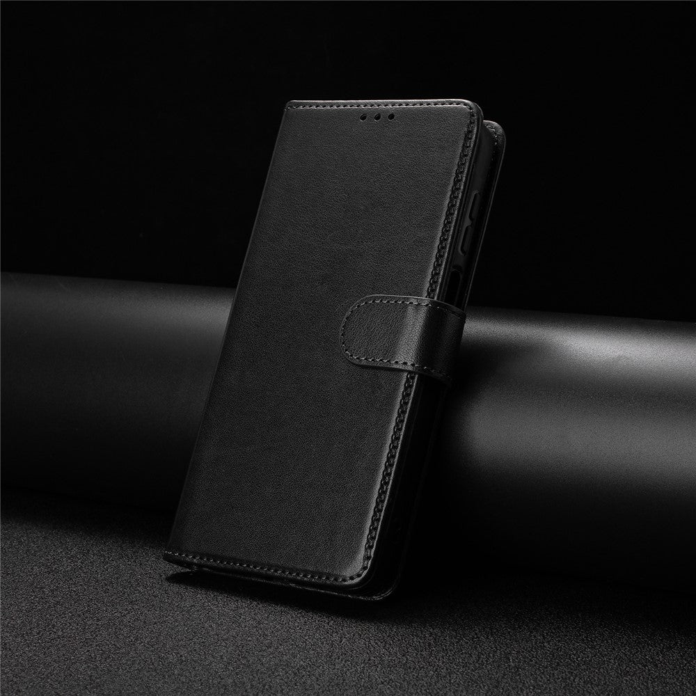 For iPhone 17 Pro Max Wallet Phone Case Stand PU Leather Folio Flip Cover with 8 Card Slot - Black