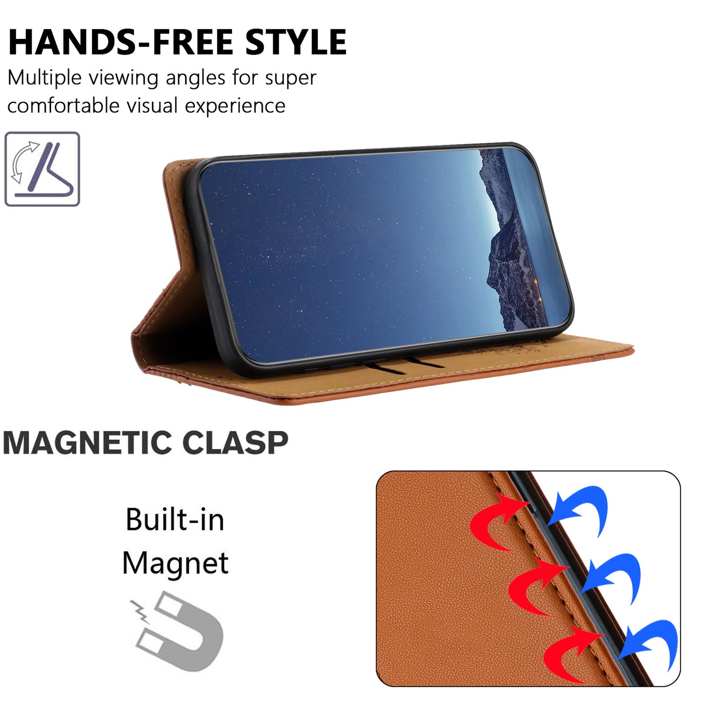 For iPhone 17 Pro Max Case L-Shaped Grid Pattern Leather Stand Phone Cover with Card Slots - Brown