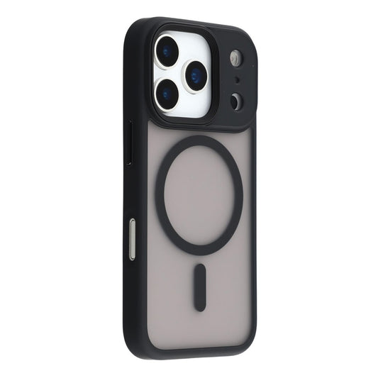 For iPhone 17 Pro Max Case Compatible with MagSafe TPU + PC Rubberized Finish Phone Cover - Black