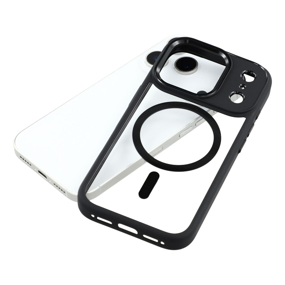 FULEXIN For iPhone 17 Pro Max Case Compatible with MagSafe Anti Drop TPU + PC Phone Cover - Black