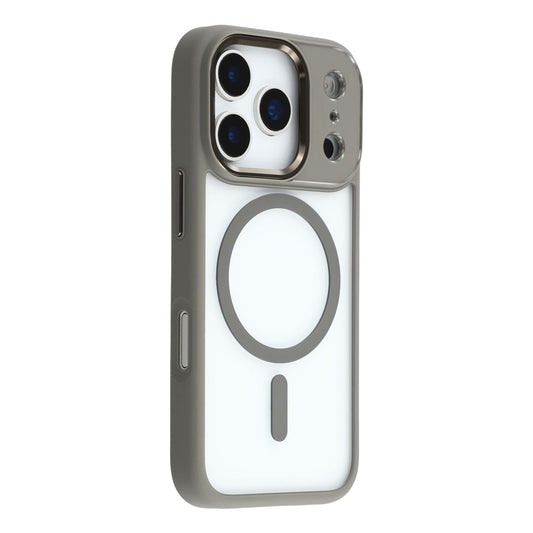 FULEXIN For iPhone 17 Pro Max Case Compatible with MagSafe Anti Drop TPU + PC Phone Cover - Grey