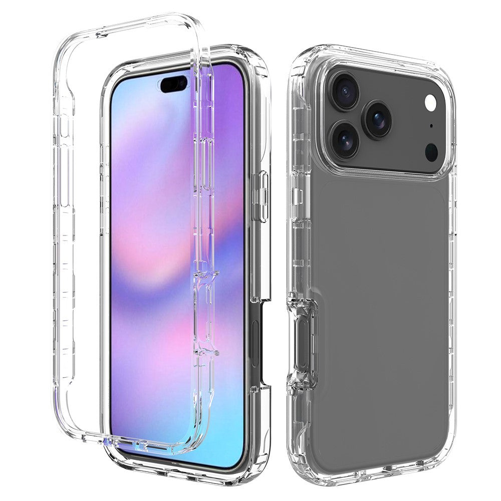 For iPhone 17 Pro Max Case TPU PC 2 in 1 Dropproof Clear Phone Cover
