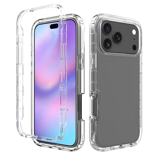 For iPhone 17 Pro Max Case TPU PC 2 in 1 Dropproof Clear Phone Cover