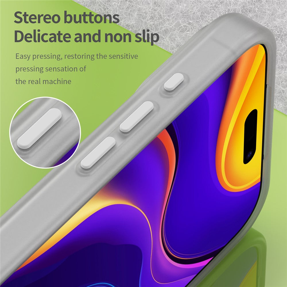 For iPhone 17 Pro Max Case Compatible with MagSafe TPU + PC Slim Matte Translucent Phone Cover - White