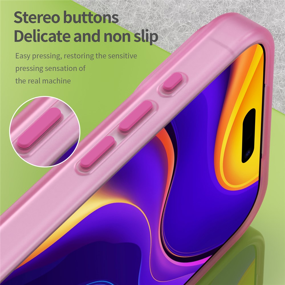 For iPhone 17 Pro Max Case Compatible with MagSafe TPU + PC Slim Matte Translucent Phone Cover - Rose