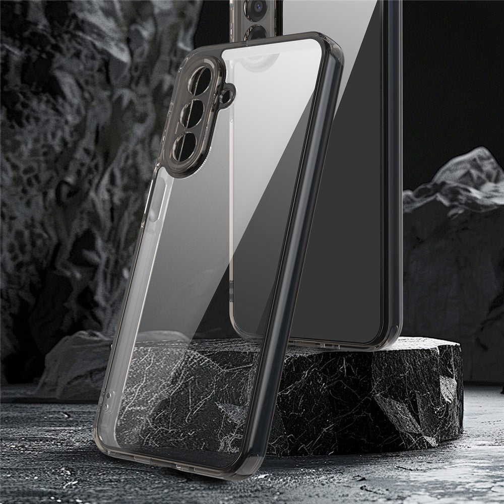 For Samsung Galaxy A17 5G Case TPU + Acrylic Phone Back Cover Anti Yellowing - Black