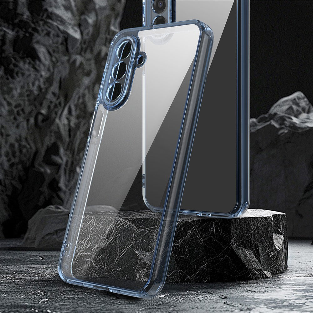 For Samsung Galaxy A17 5G Case TPU + Acrylic Phone Back Cover Anti Yellowing - Blue