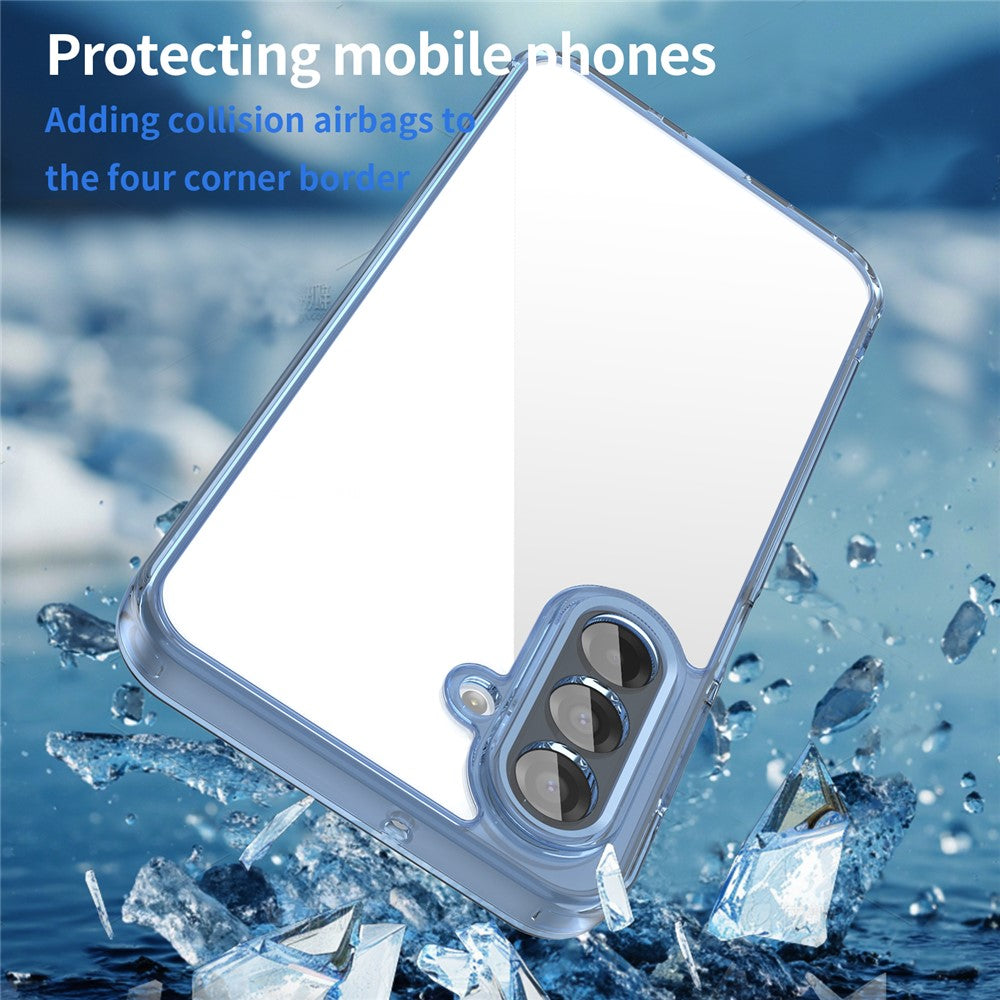 For Samsung Galaxy A17 5G Case TPU + Acrylic Phone Back Cover Anti Yellowing - Blue