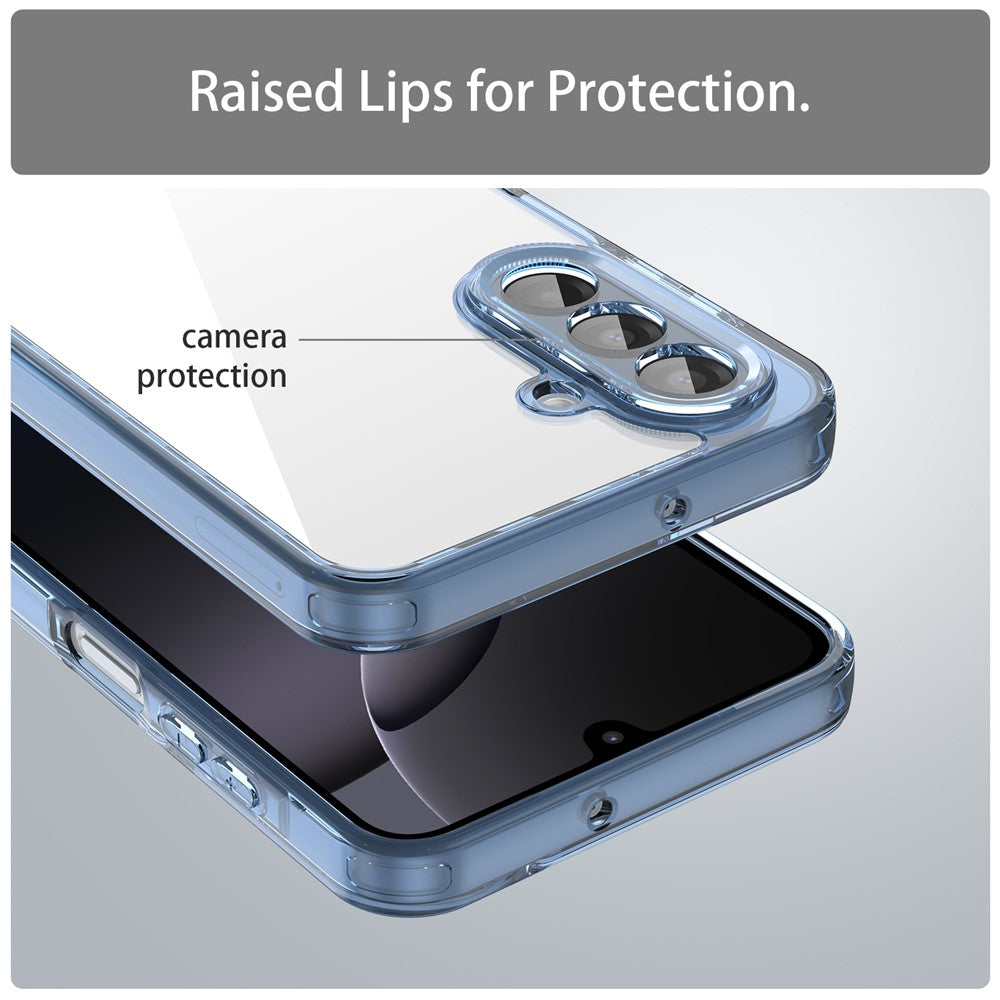 For Samsung Galaxy A17 5G Case TPU + Acrylic Phone Back Cover Anti Yellowing - Blue
