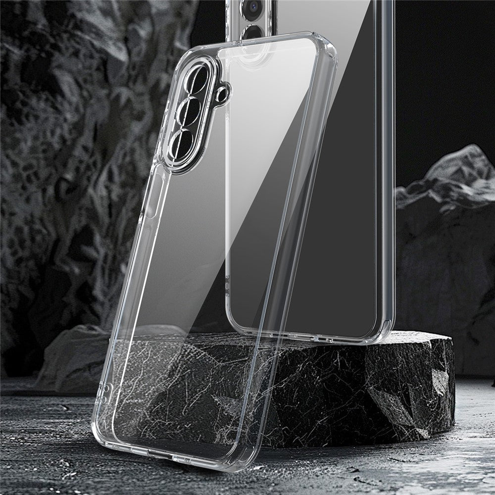 For Samsung Galaxy A17 5G Case TPU + Acrylic Phone Back Cover Anti Yellowing - Transparent
