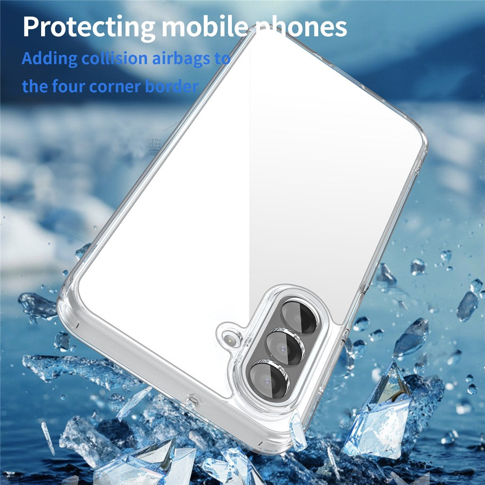 For Samsung Galaxy A17 5G Case TPU + Acrylic Phone Back Cover Anti Yellowing - Transparent