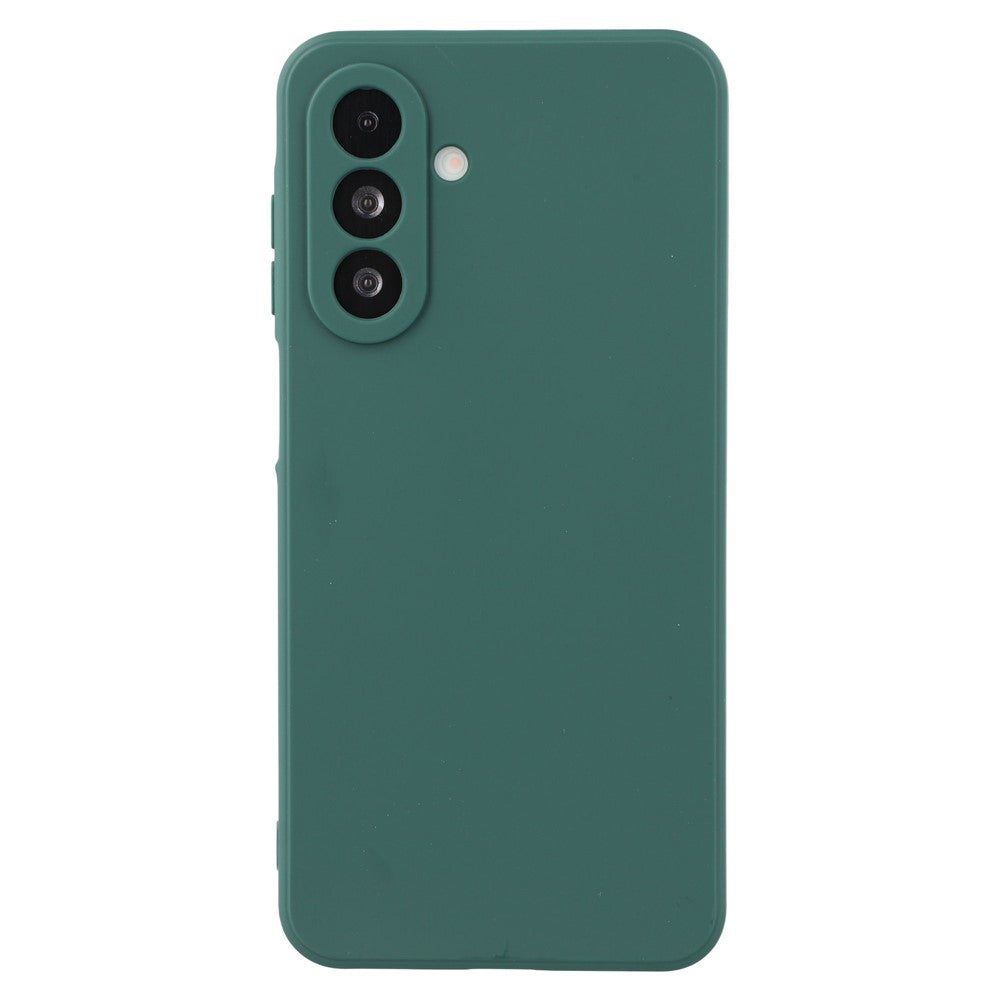 For Samsung Galaxy A17 5G Case Precise Cutouts Straight Edge TPU Shockproof Phone Cover - Army Green