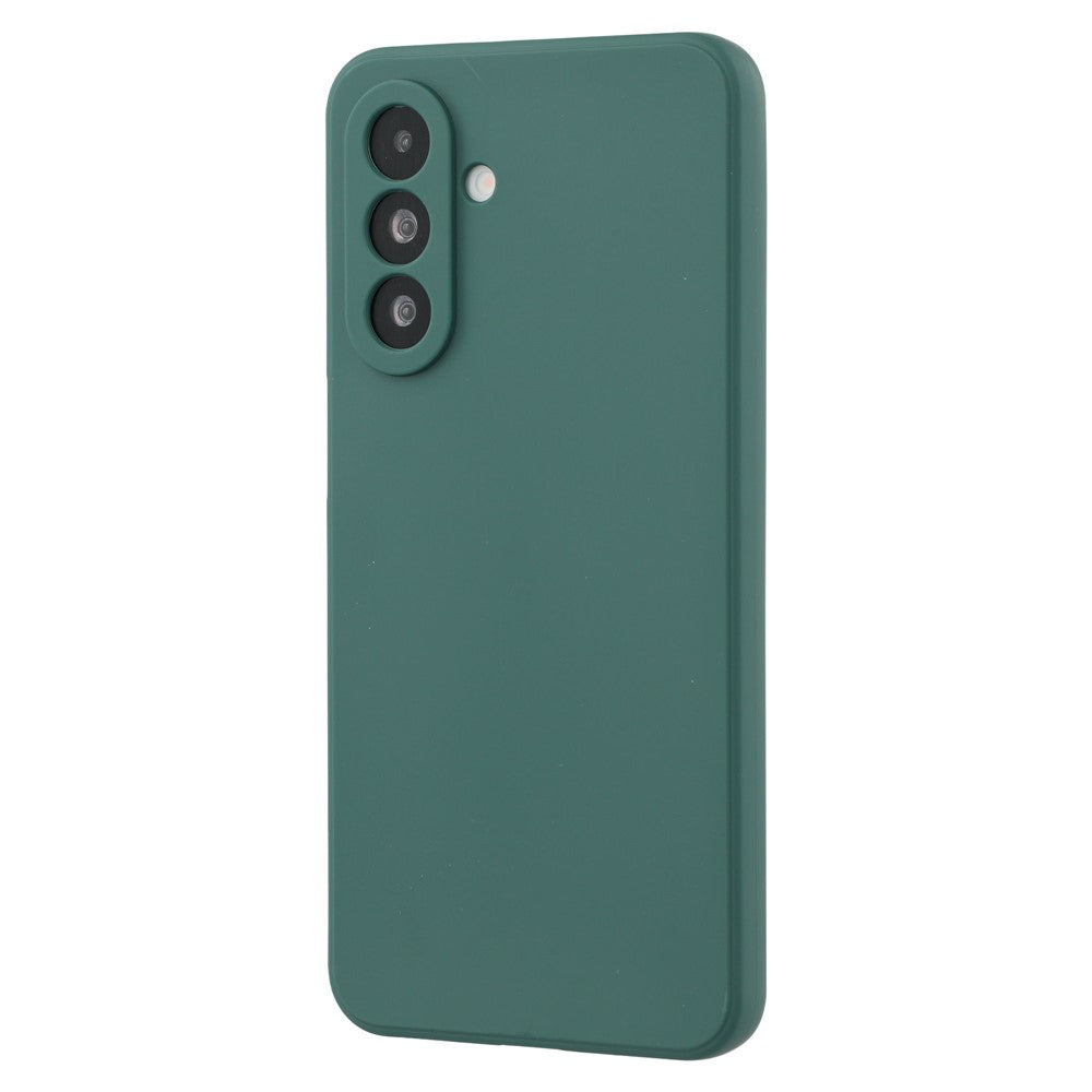 For Samsung Galaxy A17 5G Case Precise Cutouts Straight Edge TPU Shockproof Phone Cover - Army Green