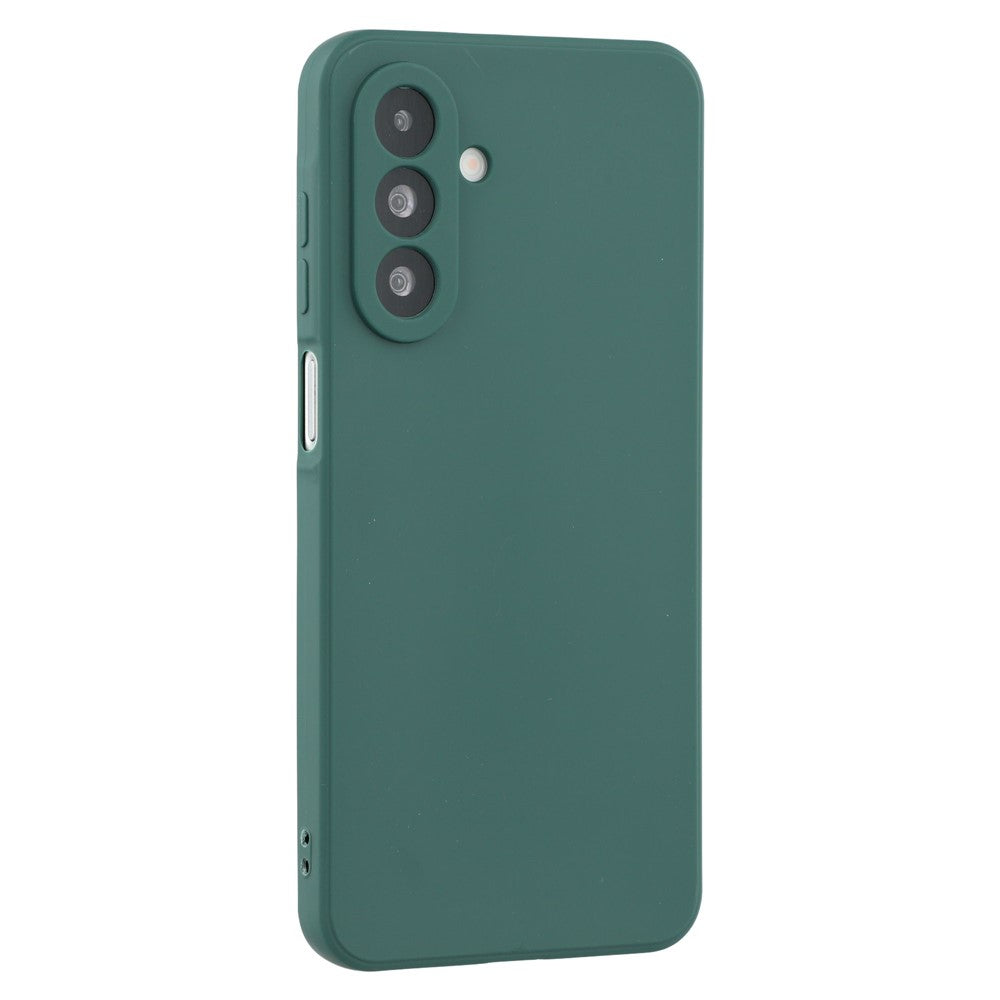 For Samsung Galaxy A17 5G Case Precise Cutouts Straight Edge TPU Shockproof Phone Cover - Army Green