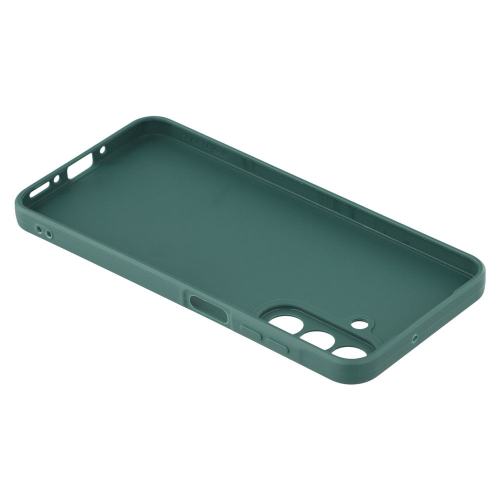 For Samsung Galaxy A17 5G Case Precise Cutouts Straight Edge TPU Shockproof Phone Cover - Army Green