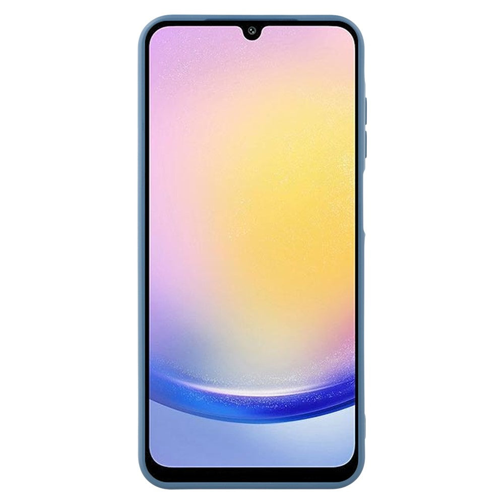 For Samsung Galaxy A17 5G Case Precise Cutouts Straight Edge TPU Shockproof Phone Cover - Sapphire