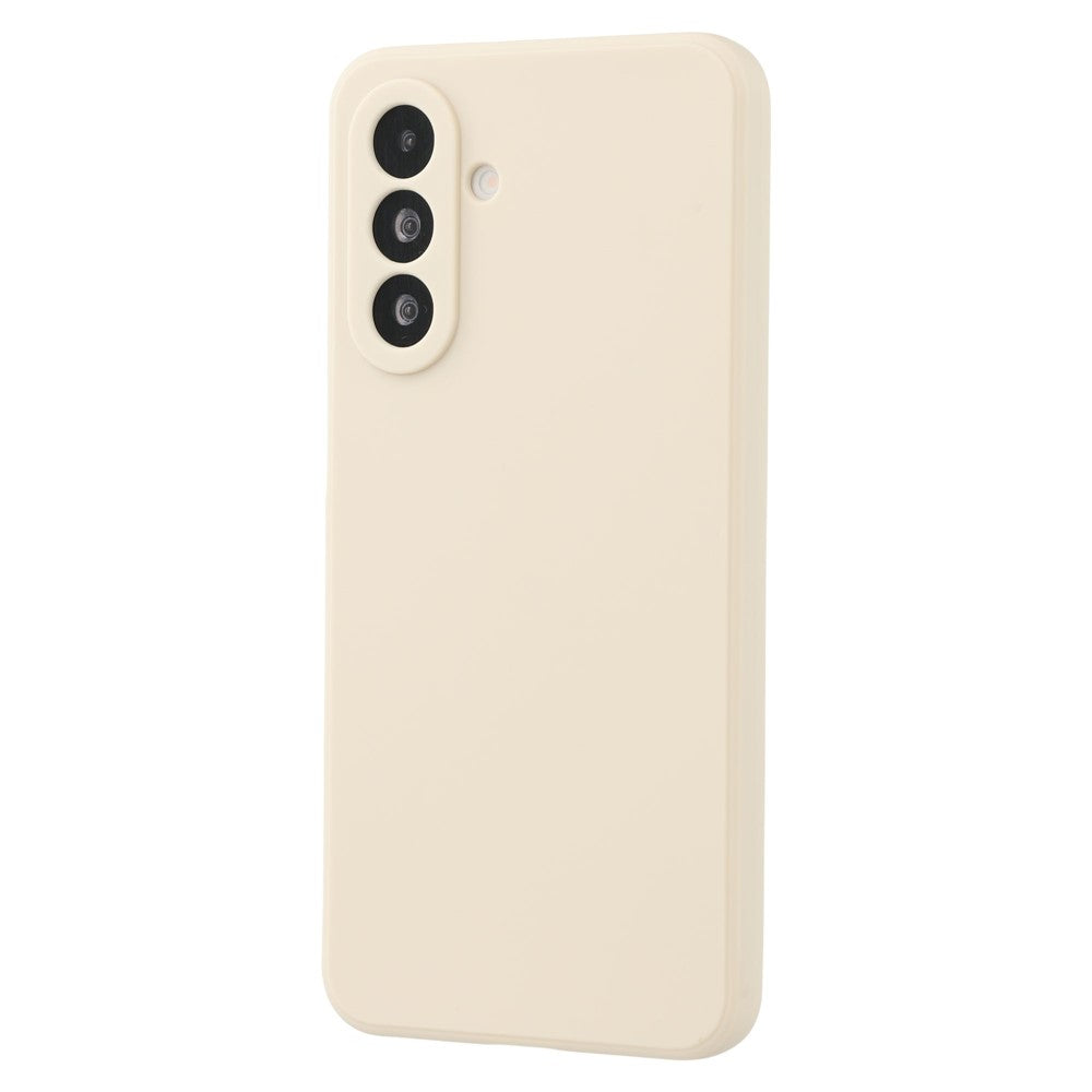 For Samsung Galaxy A17 5G Case Precise Cutouts Straight Edge TPU Shockproof Phone Cover - White