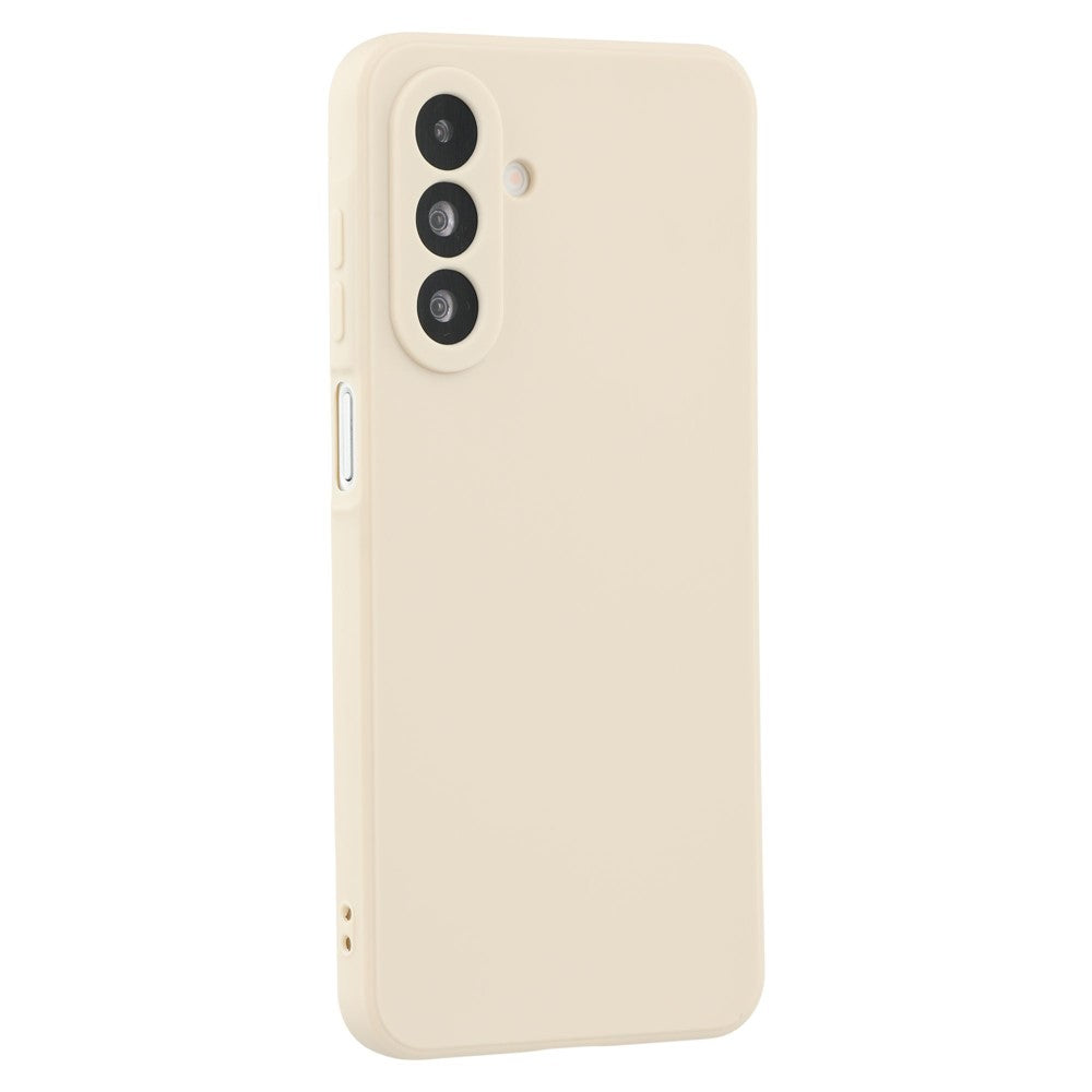 For Samsung Galaxy A17 5G Case Precise Cutouts Straight Edge TPU Shockproof Phone Cover - White
