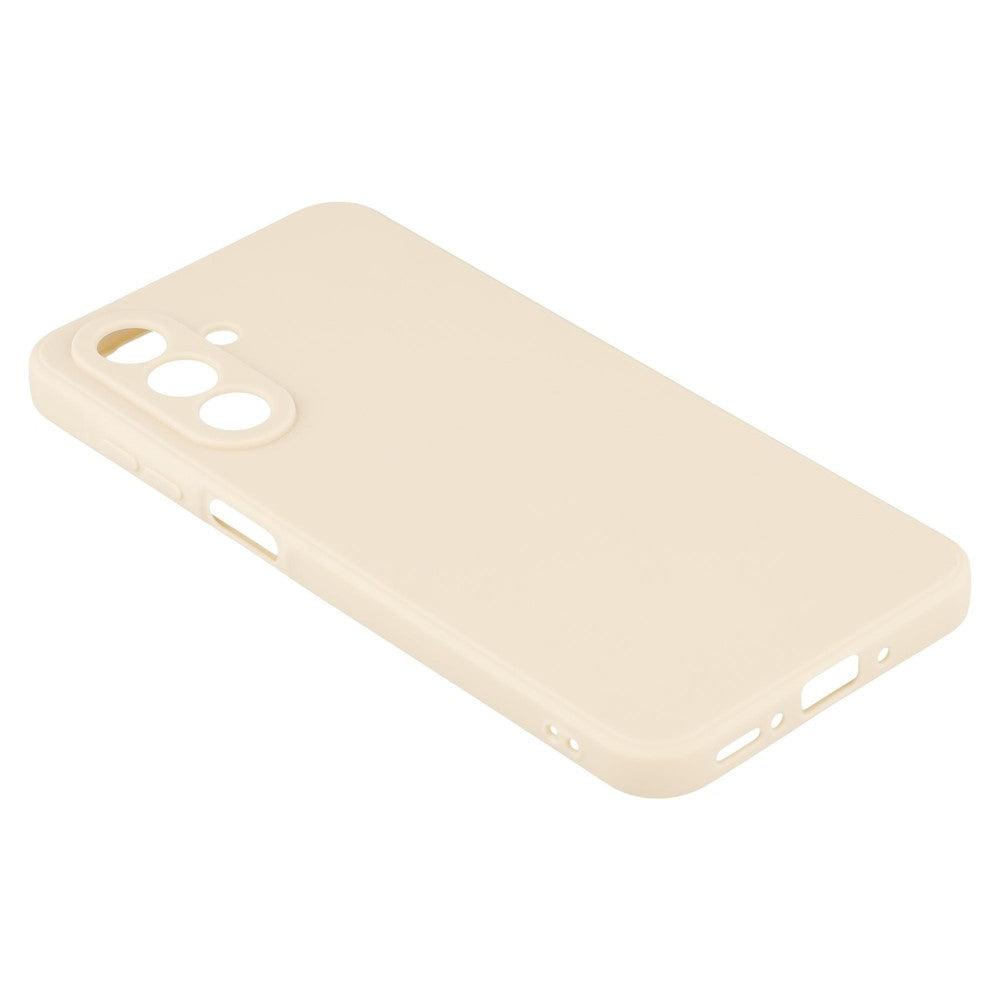 For Samsung Galaxy A17 5G Case Precise Cutouts Straight Edge TPU Shockproof Phone Cover - White