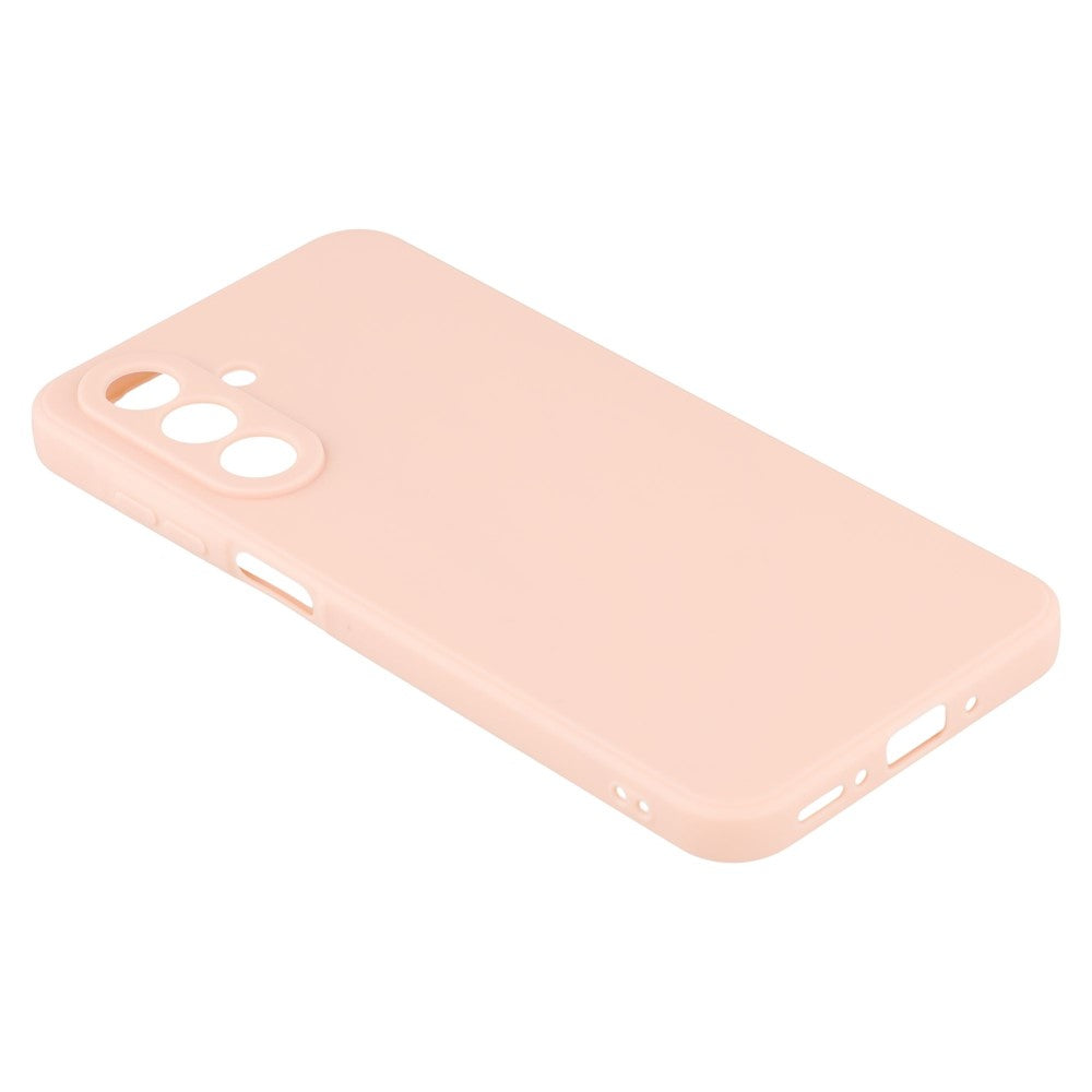 For Samsung Galaxy A17 5G Case Precise Cutouts Straight Edge TPU Shockproof Phone Cover - Pink