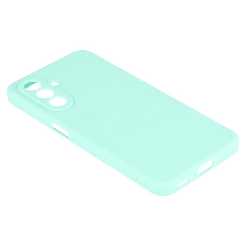 For Samsung Galaxy A17 5G Case Precise Cutouts Straight Edge TPU Shockproof Phone Cover - Baby Blue