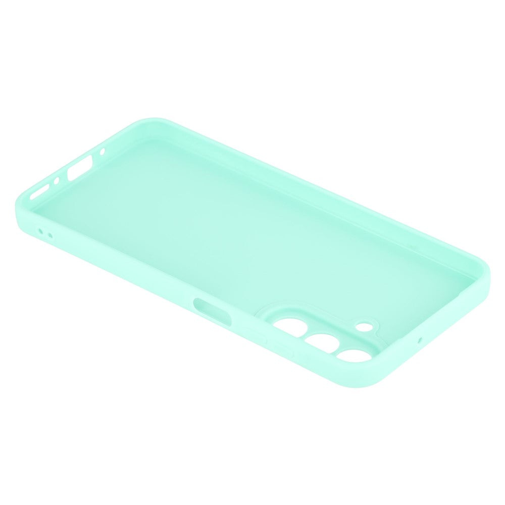 For Samsung Galaxy A17 5G Case Precise Cutouts Straight Edge TPU Shockproof Phone Cover - Baby Blue