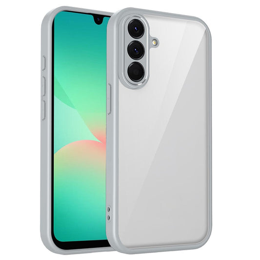 For Samsung Galaxy A17 5G Case Matte Skin Touch Clear PC + TPU Shockproof Phone Back Cover - Grey