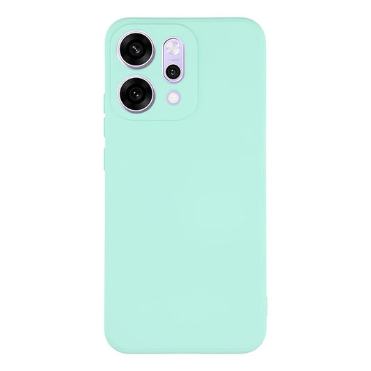For Oppo Reno14 Pro 5G (Global) Case TPU Back Soft Anti-Scratch Fiber Lining Phone Cover - Baby Blue