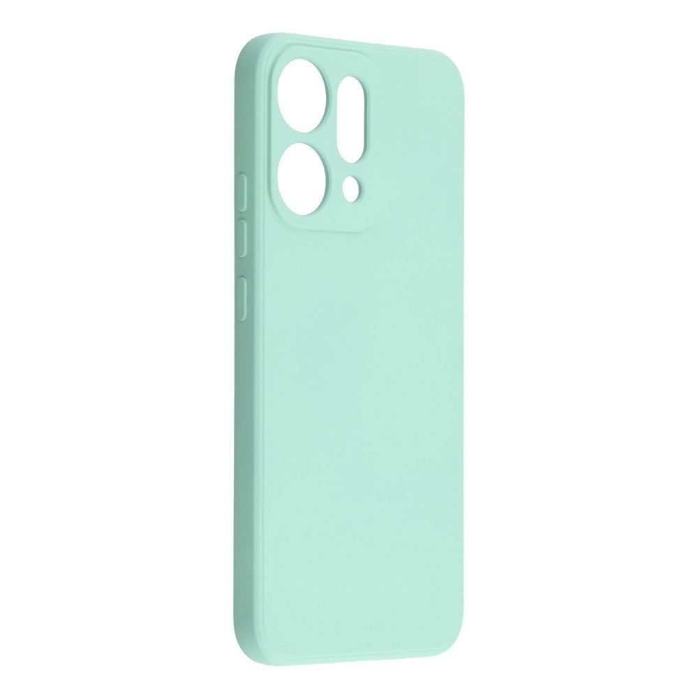 For Oppo Reno14 Pro 5G (Global) Case TPU Back Soft Anti-Scratch Fiber Lining Phone Cover - Baby Blue