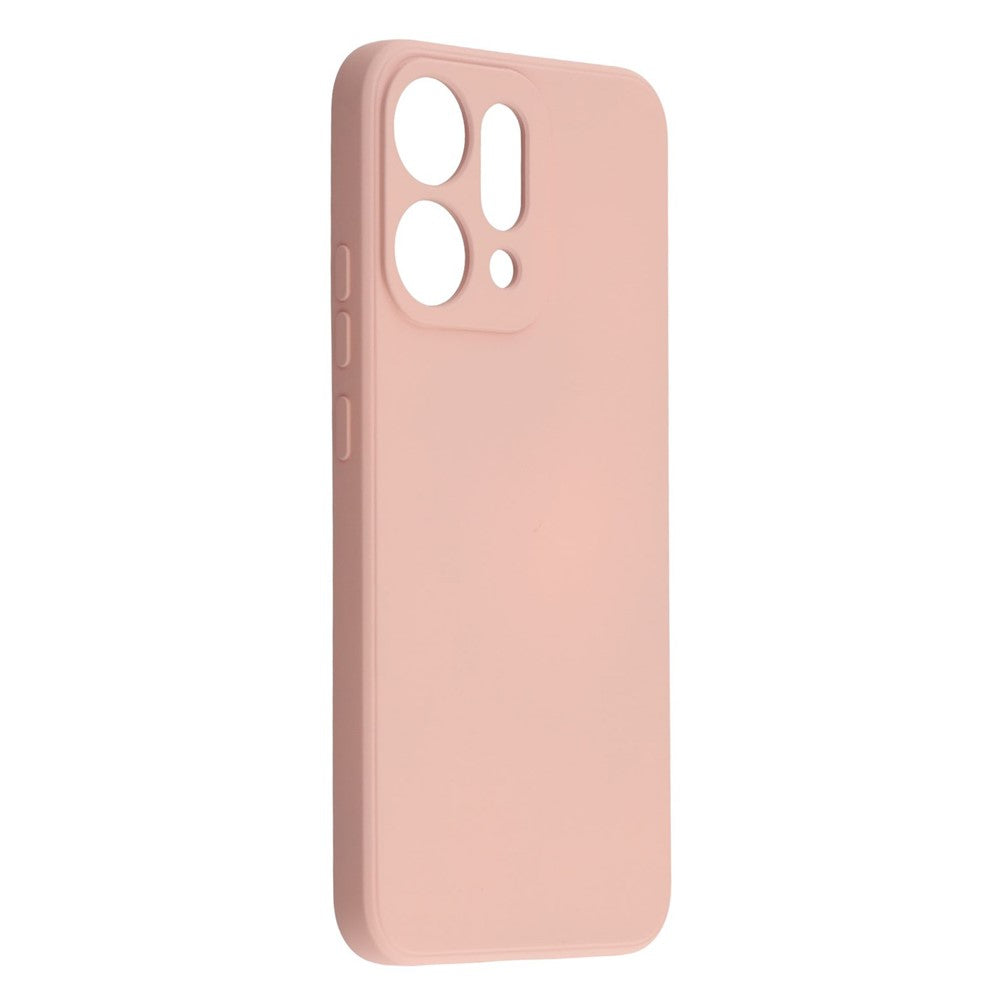 For Oppo Reno14 Pro 5G (Global) Case TPU Back Soft Anti-Scratch Fiber Lining Phone Cover - Pink