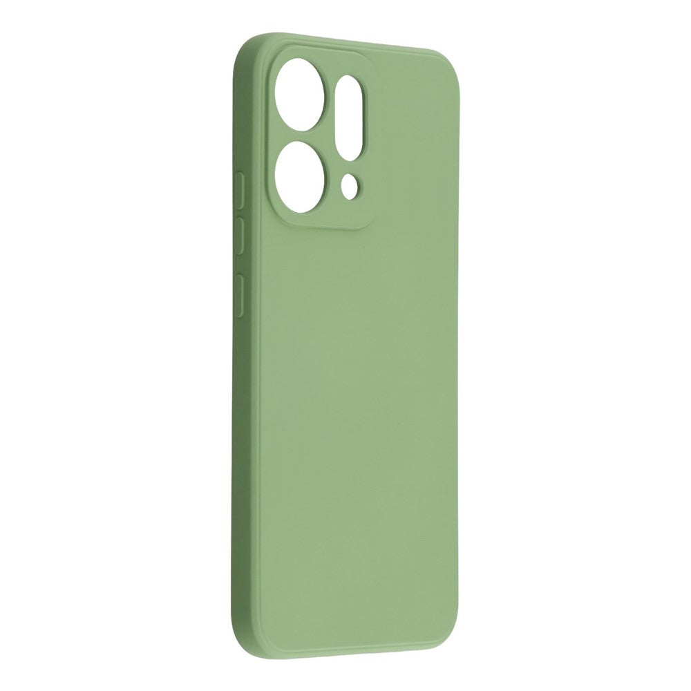 For Oppo Reno14 Pro 5G (Global) Case TPU Back Soft Anti-Scratch Fiber Lining Phone Cover - Matcha Green