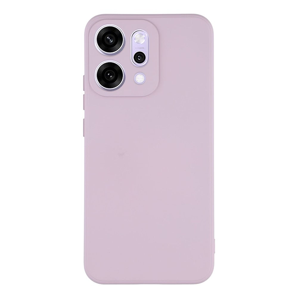 For Oppo Reno14 Pro 5G (Global) Case TPU Back Soft Anti-Scratch Fiber Lining Phone Cover - Purple