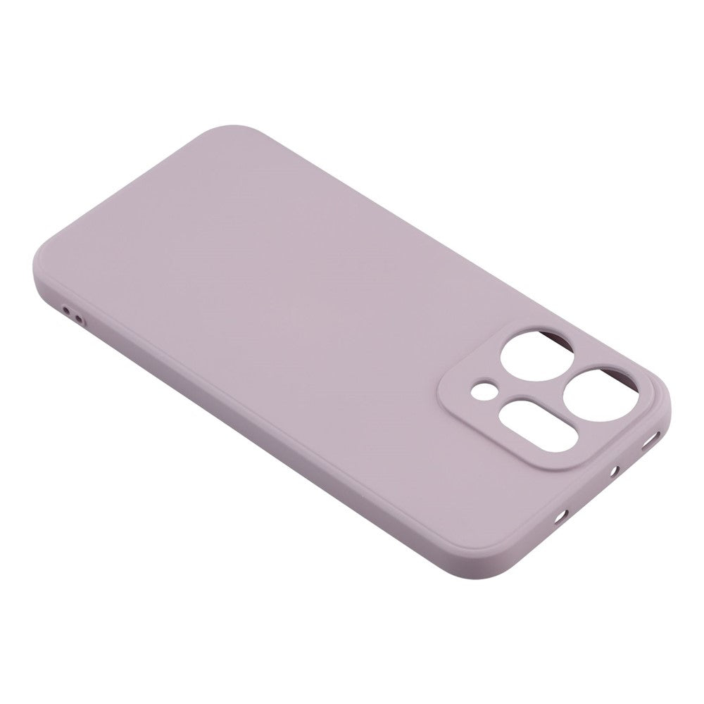 For Oppo Reno14 Pro 5G (Global) Case TPU Back Soft Anti-Scratch Fiber Lining Phone Cover - Purple
