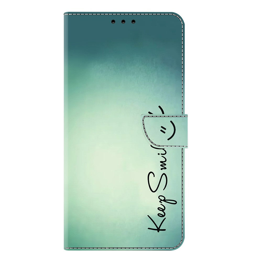 For iPhone 17 Pro Max Case PU Leather Wallet Phone Cover with Stand - Keep Smile