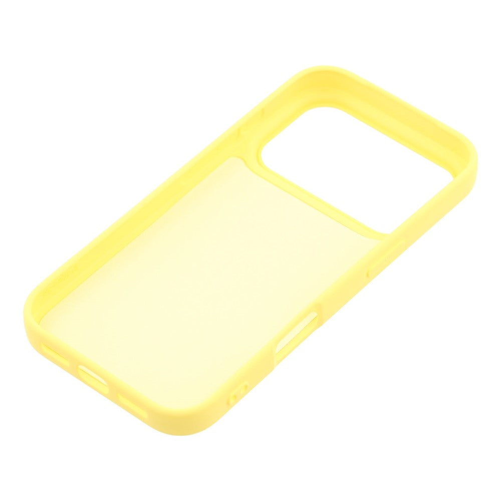 For iPhone 17 Pro Max Case Arc Edge 2.0mm TPU Protective Phone Cover - Yellow