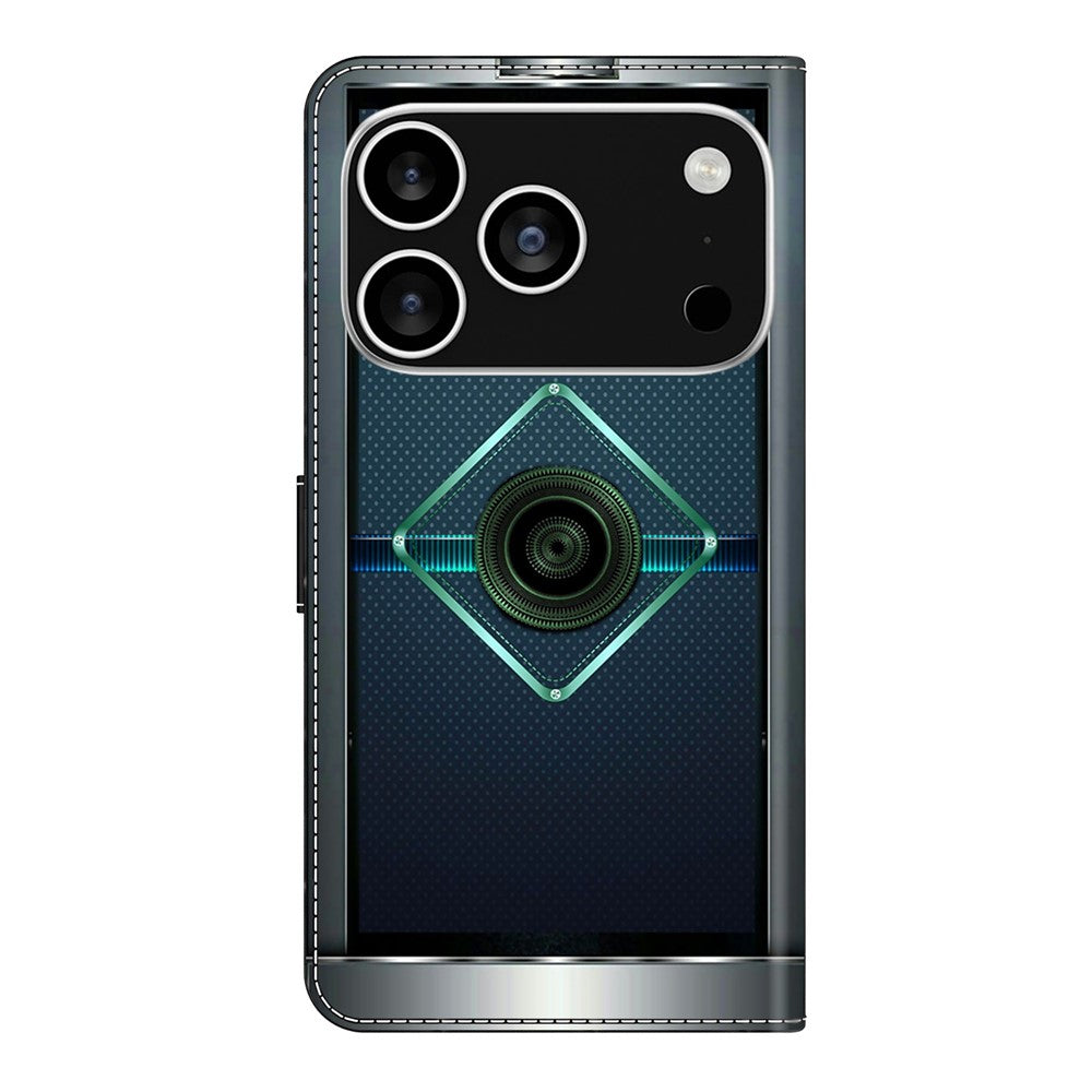 For iPhone 17 Pro Max Case Wallet Stand Pattern Printing PU Leather Flip Phone Cover - Fantasy Future