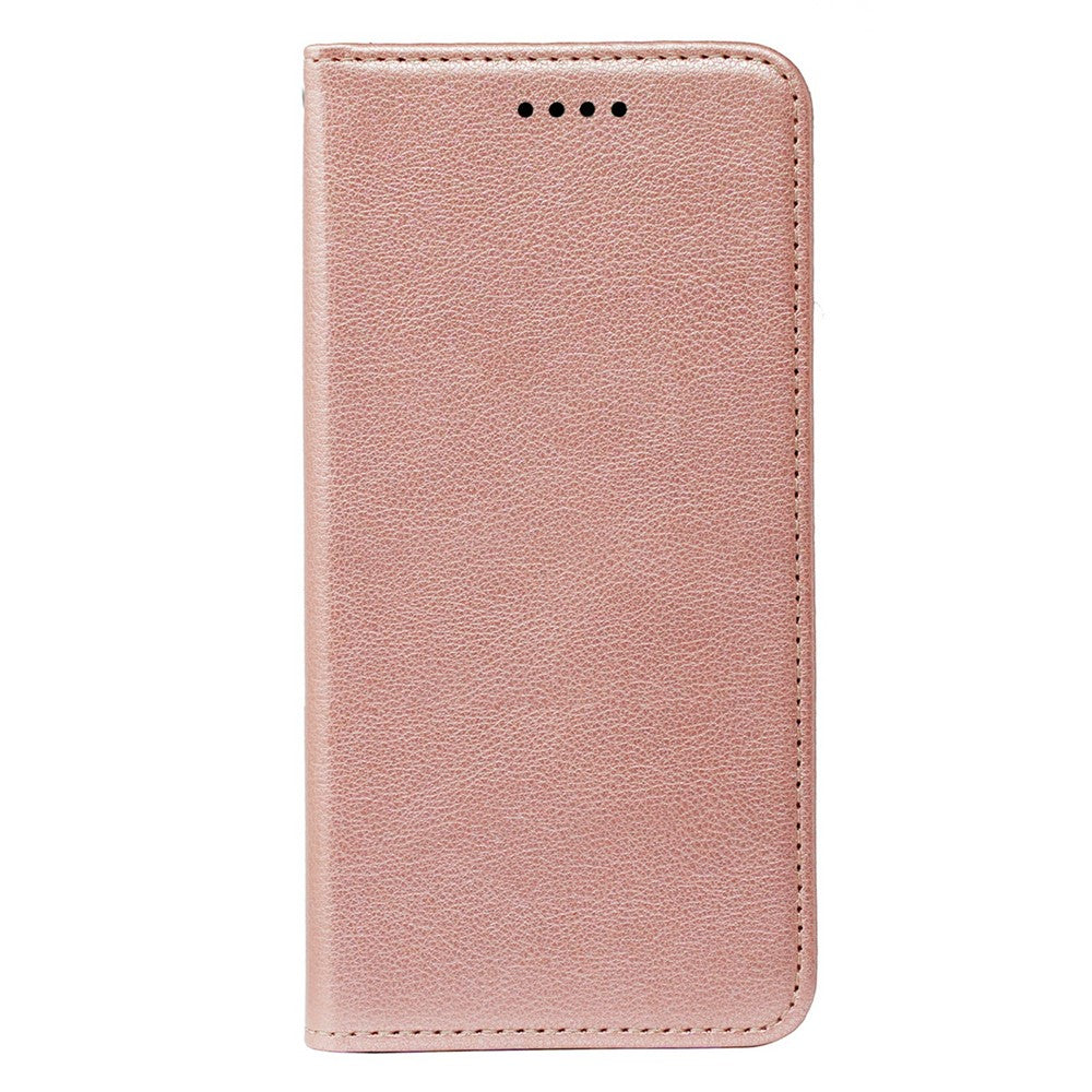 For iPhone 17 Pro Max Case Wallet RFID Blocking Leather Phone Cover Strong Magnetic Closure - Rose Gold