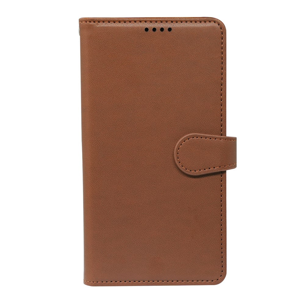 For iPhone 17 Pro Max Case with 9 Card Slots PU Leather Stand Phone Cover - Brown