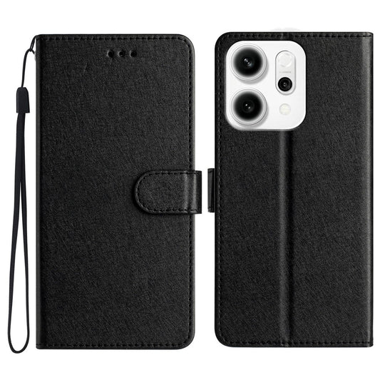 For Oppo Reno14 Pro 5G (Global) Wallet Case Leather Folio Phone Cover Magnetic Clasp - Black