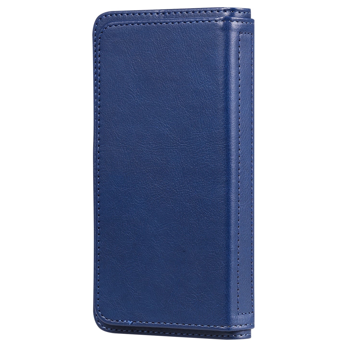 For iPhone 17 Pro Max Leather Case with 10 Card Holder Phone Cover Stand - Blue