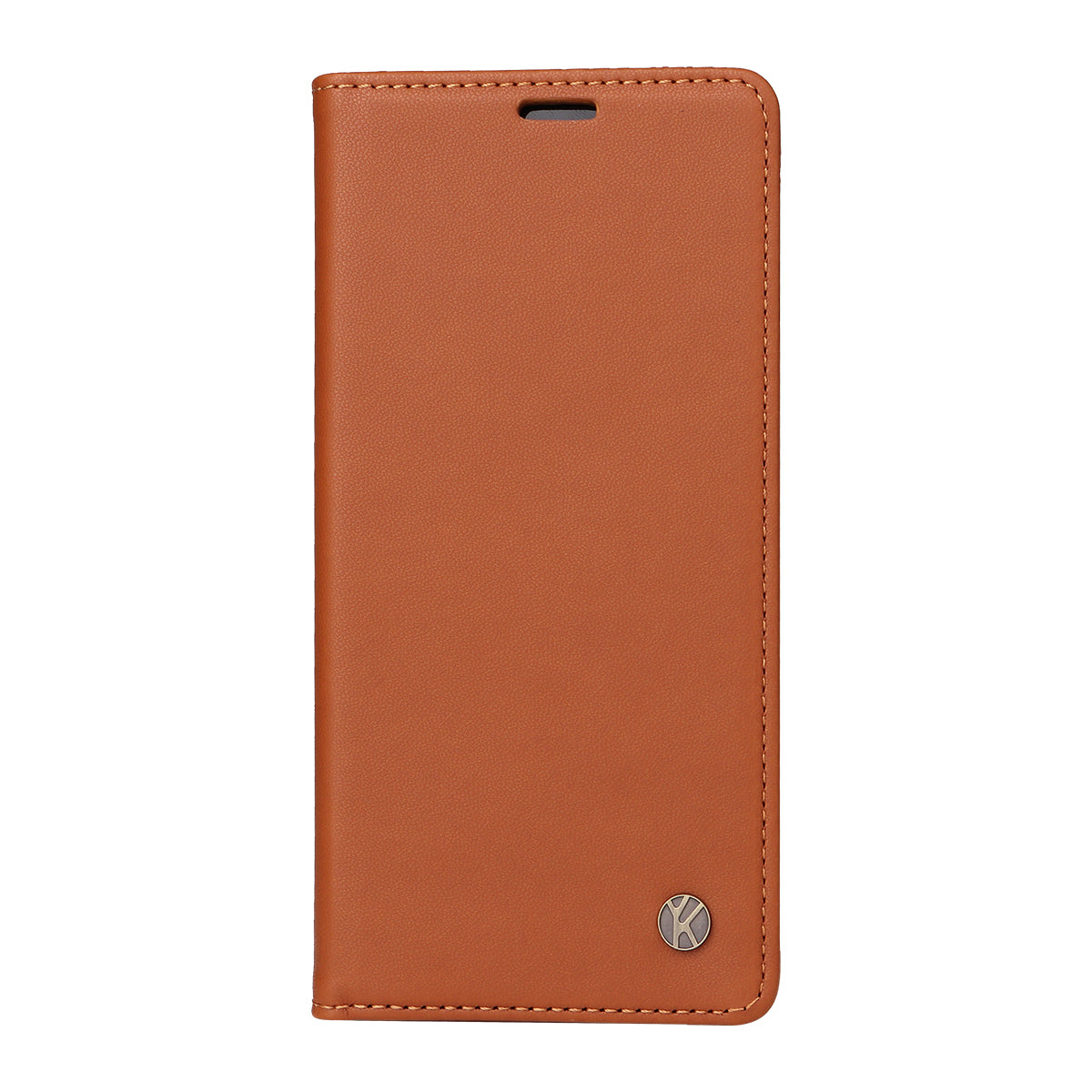 For Oppo Reno14 Pro 5G (China) / Oppo Reno14 Pro 5G (Global) Phone Cases YIKATU Magnetic Closure PU Leather Mobile Cover - Brown