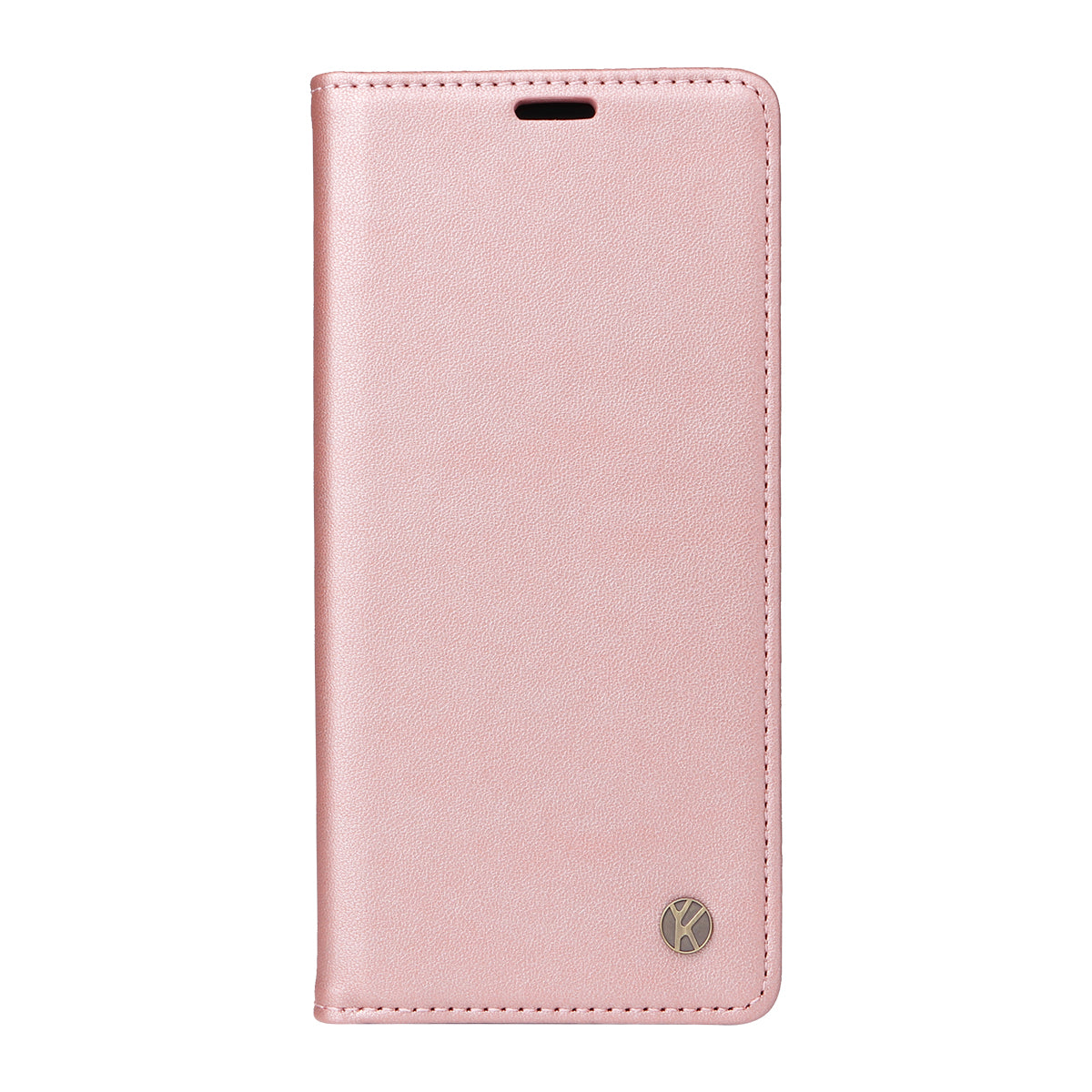 For Oppo Reno14 Pro 5G (China) / Oppo Reno14 Pro 5G (Global) Phone Cases YIKATU Magnetic Closure PU Leather Mobile Cover -  Rose Gold